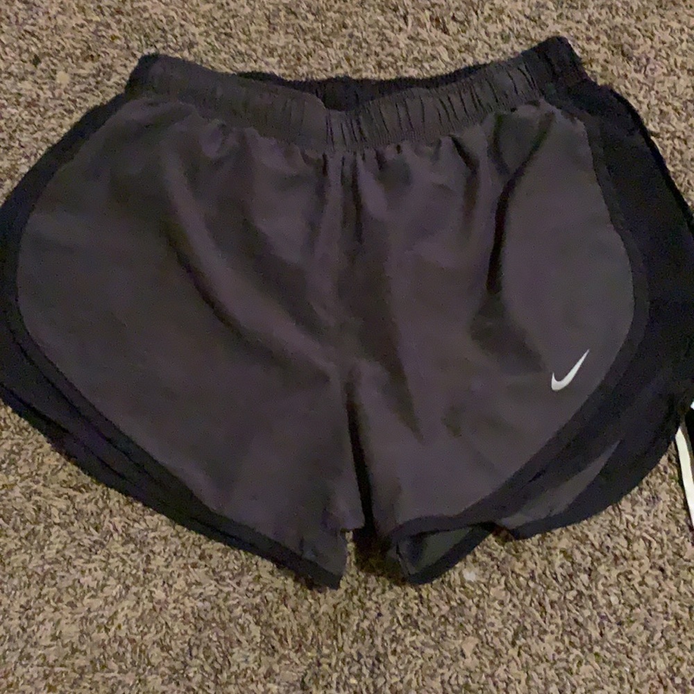 Nike heatherized black running shorts